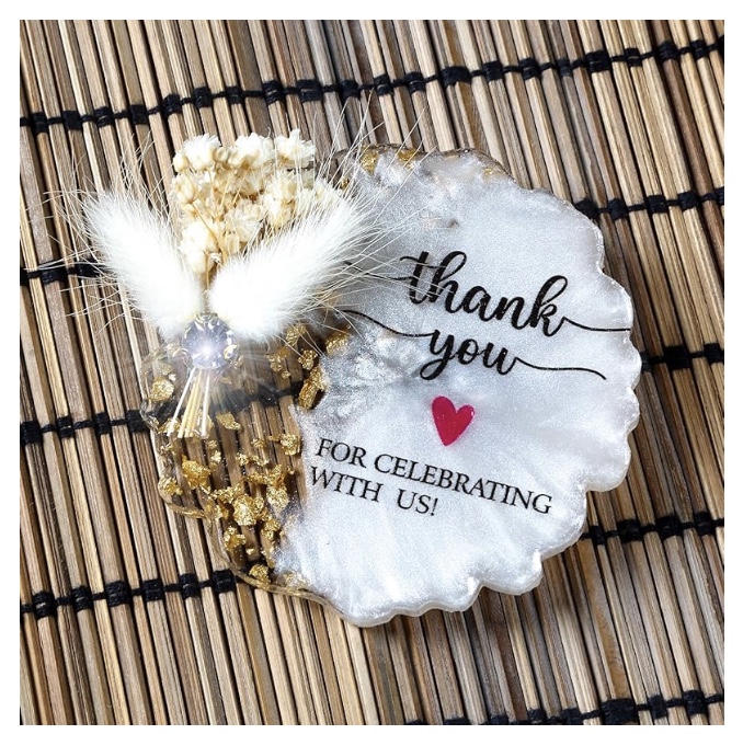 Greenville SC wedding venue - Ballenger Bridge 2025 trending wedding guest gifts resin magnet